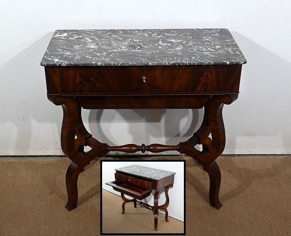 Worker Mahogany Console, Restoration Period   Early 19th Century