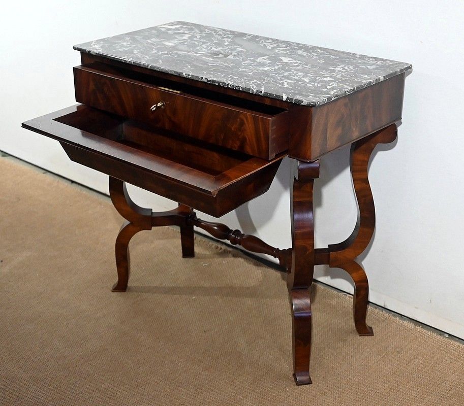 Worker Mahogany Console, Restoration Period   Early 19th Century photo 2554.4