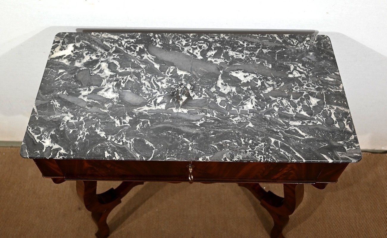 Worker Mahogany Console, Restoration Period   Early 19th Century photo vinterior
