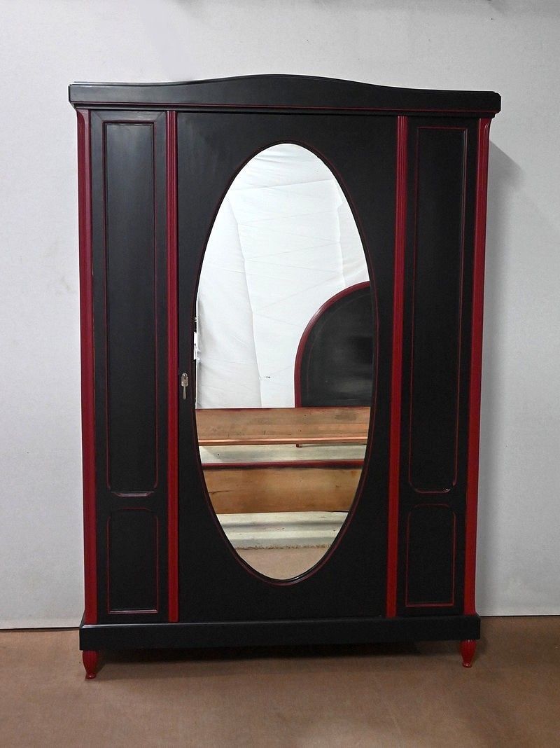 Rare 5 Piece Bedroom Set In Painted Wood, Art Deco   Early 20th Century photo vintage