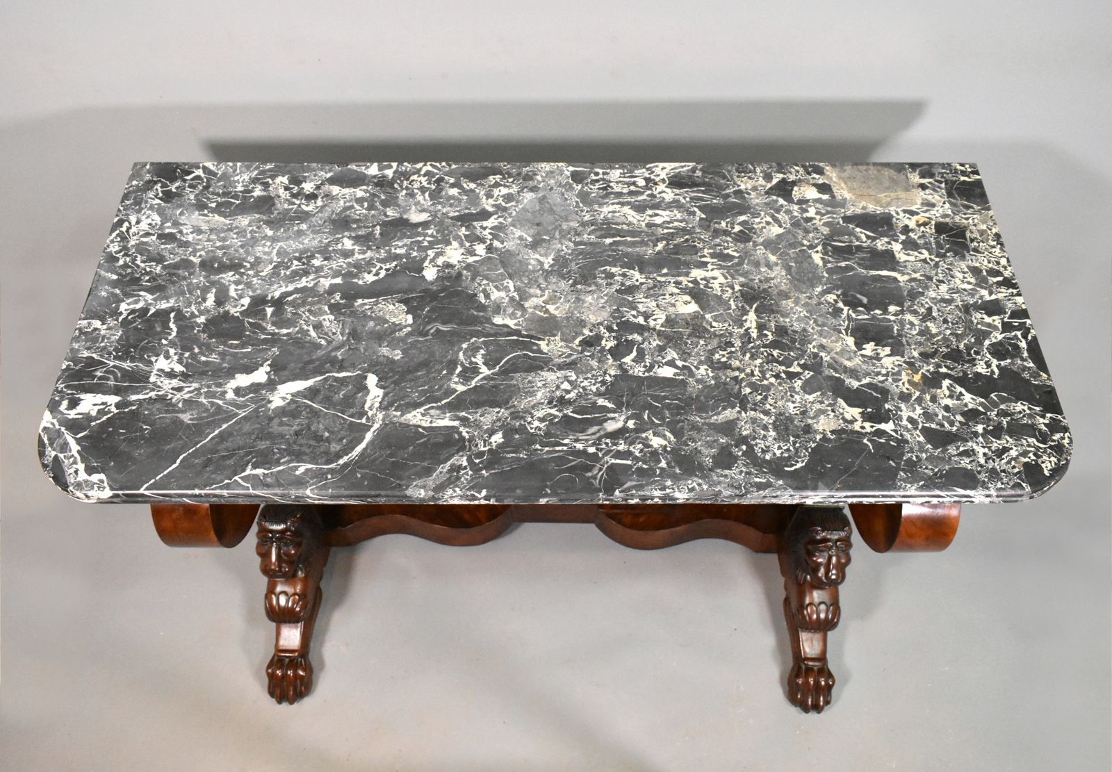 Antique French Mahogany Console Louis Philippe photo for sale