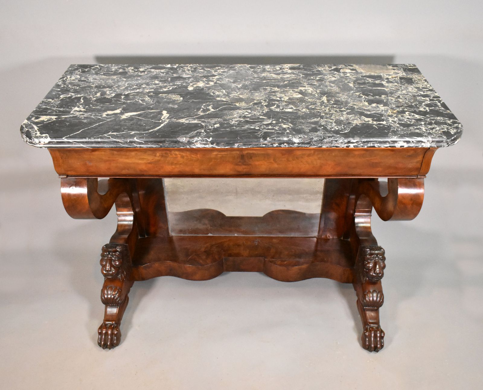 Antique French Mahogany Console Louis Philippe photo furniture