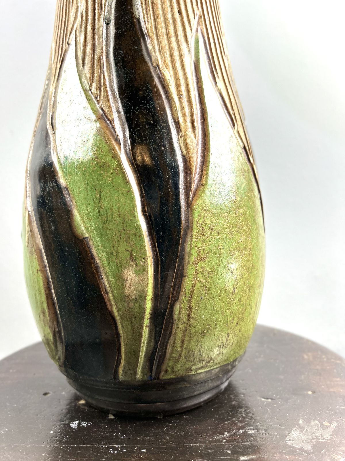 540.0 A Roger Guerin Art Deco Stoneware Vase,  Belgium Circa 1928 photo