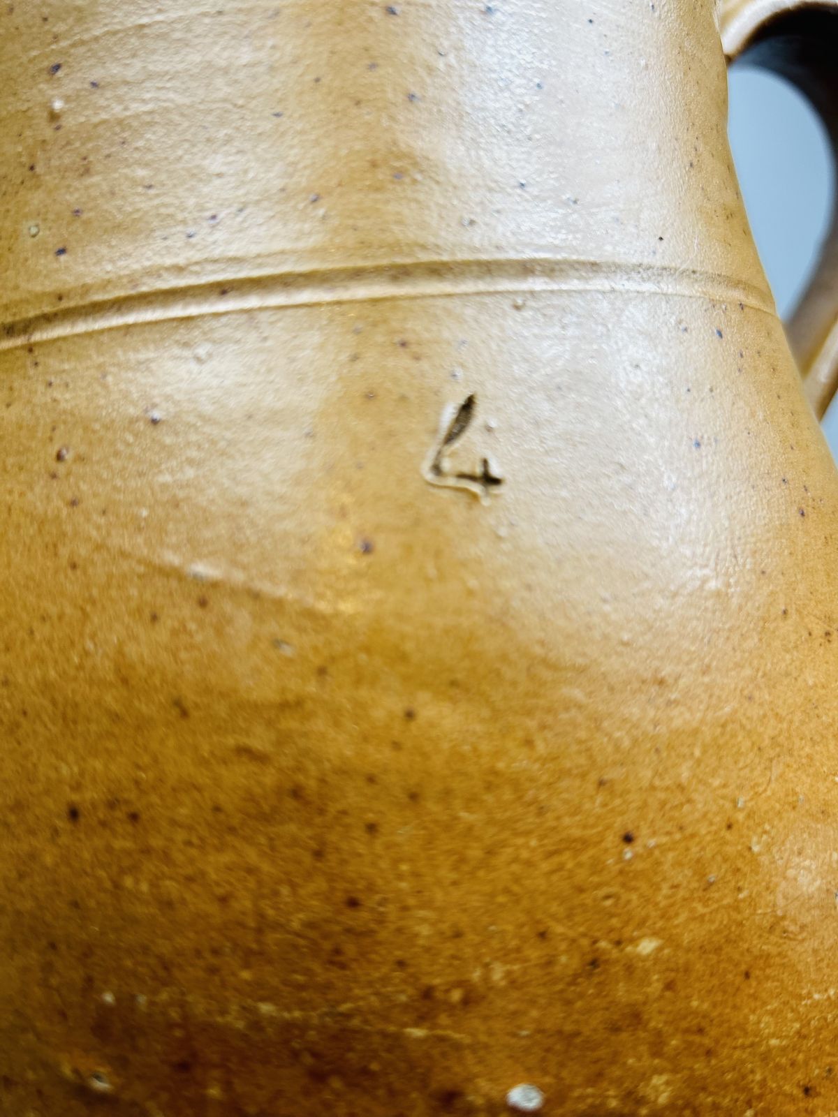 Antique French 19th Century Glazed Jug/ Vase/ Confit Pot. photo Home Decor