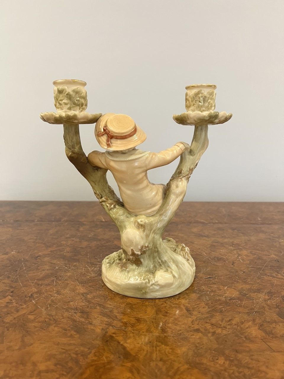 Quality Pair Of Antique Royal Worcester Hadley Candlesticks photo buy