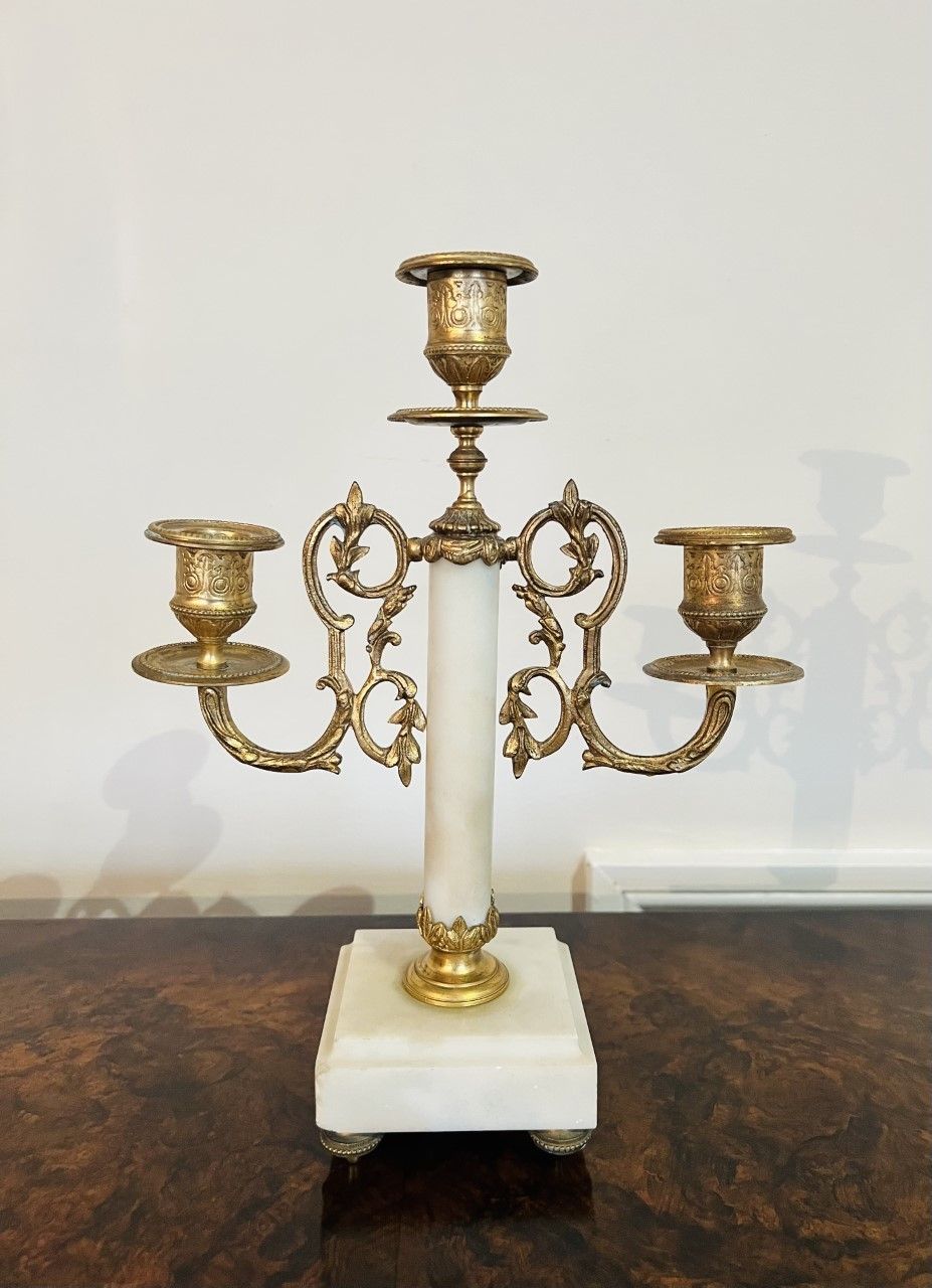 Quality Victorian Clock Garniture With A Pair Of Candelabras photo 1250.0