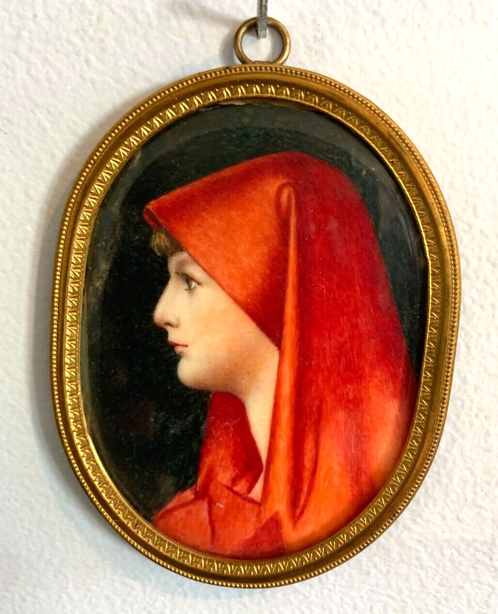 Miniature Portrait Of A Young 20th Century Woman