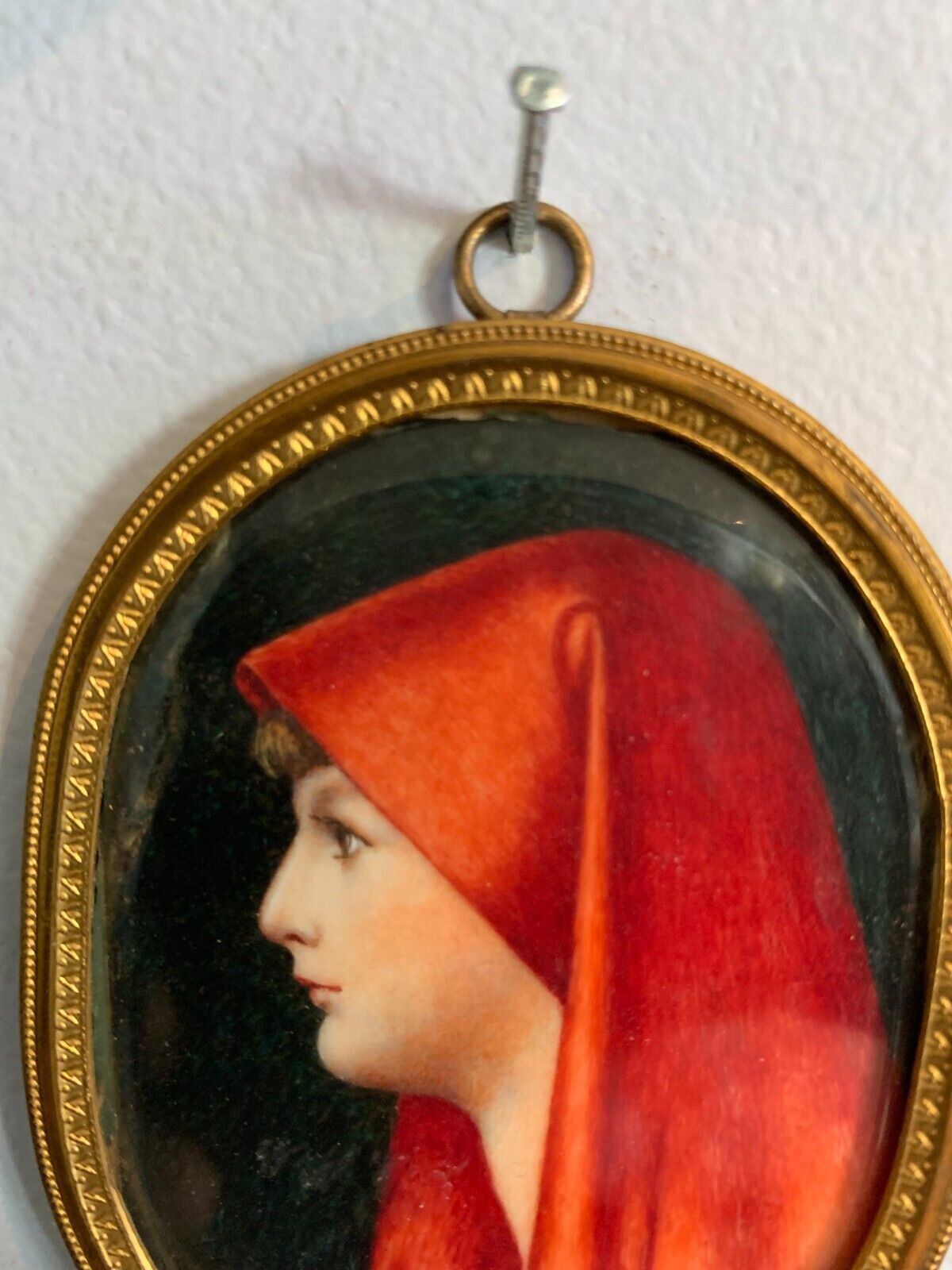Miniature Portrait Of A Young 20th Century Woman photo for sale
