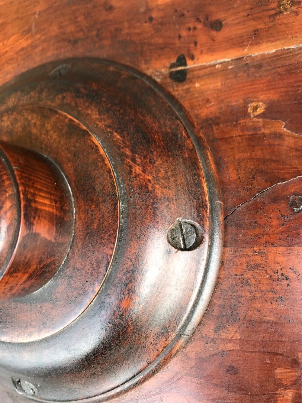 Antique Small Yew Wood Tripod Table/Kettle Stand photo buy