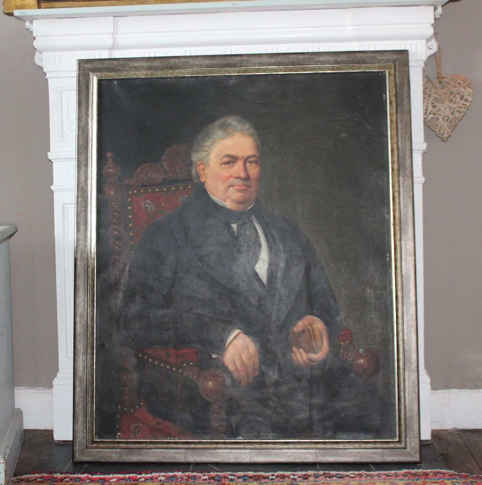 695.0 Antique French Portrait Of  A Bordeaux Dignitary photo