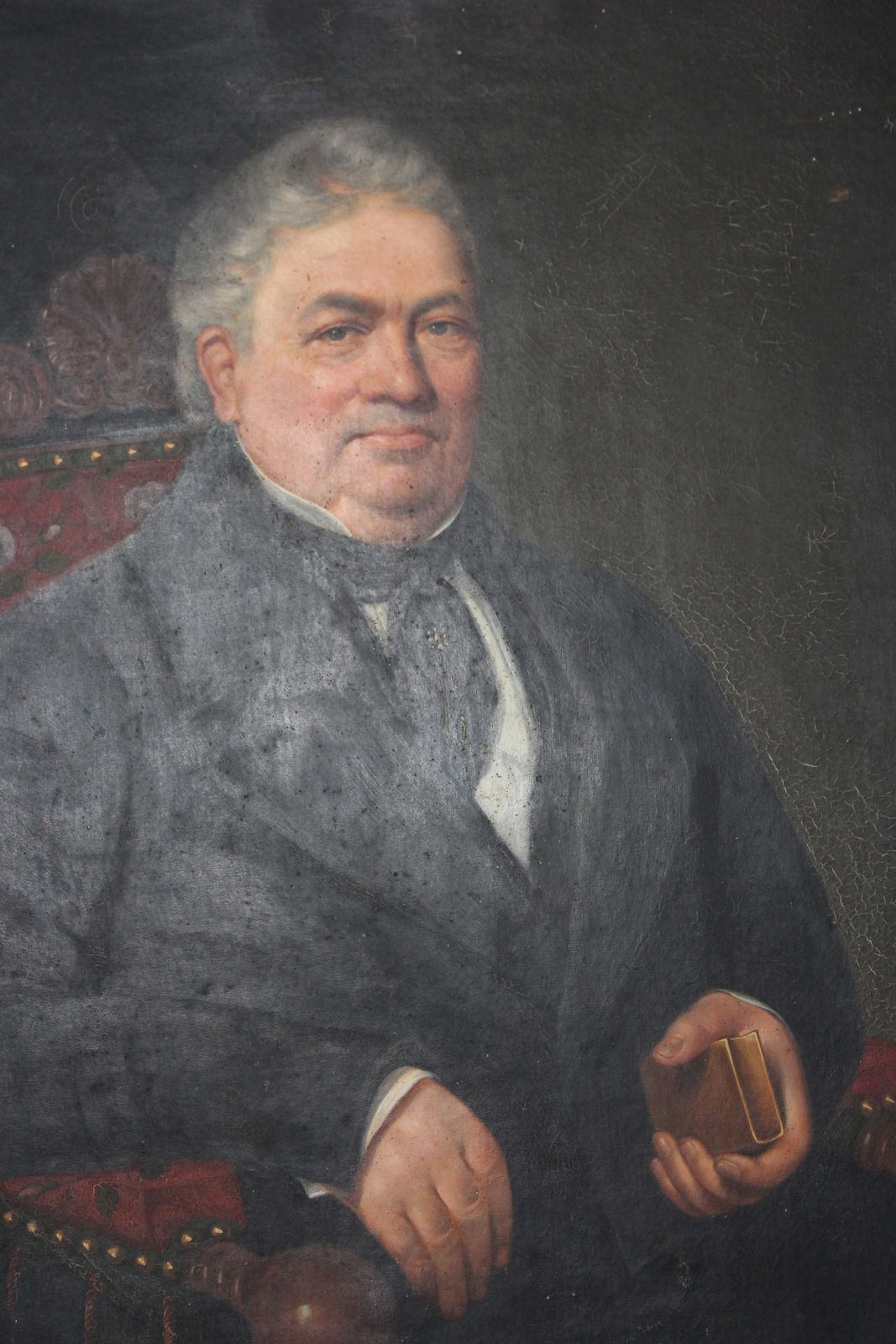 photo vintage Antique French Portrait Of  A Bordeaux Dignitary
