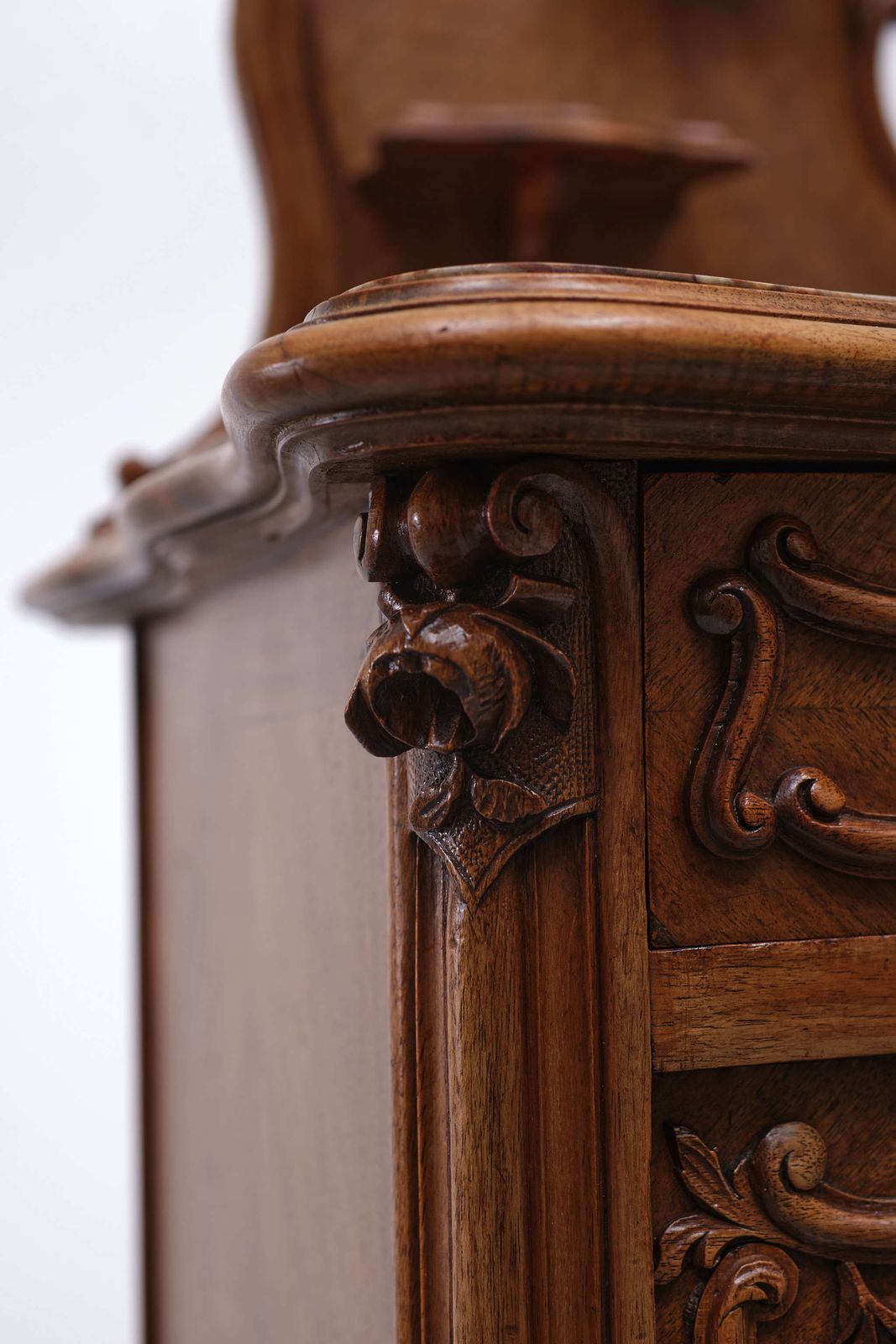 Antique France Rococo Night Stand, 1880s photo for sale