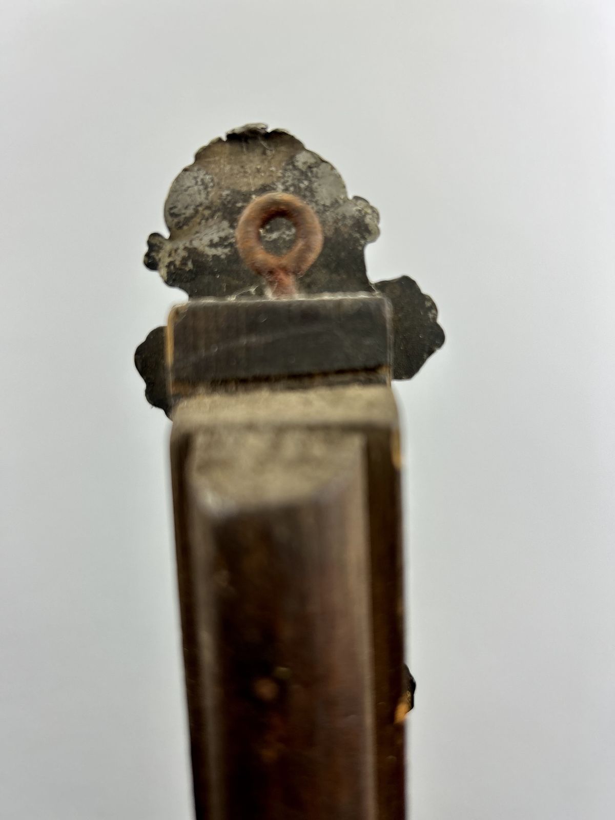 photo vinterior Inri Antique French Hand Carved Art Nouveau Crucifix.