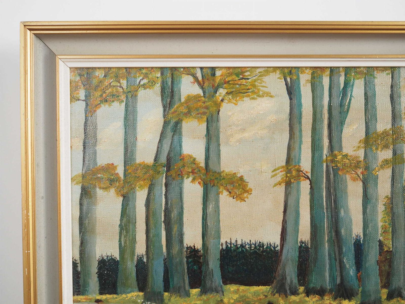 Painting „The Road To The Forest”, Scandinavian Design, 1960s photo vinterior