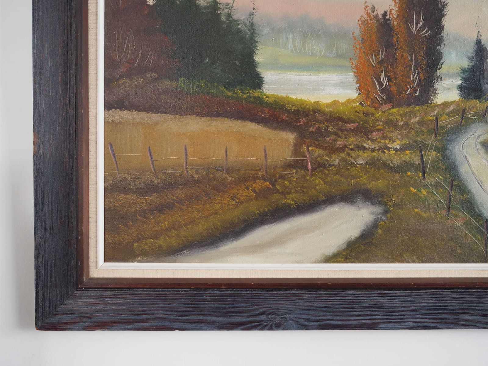 Schilderij „The Farmhouse On The Side", Scandinavian Design, Jaren 1970 photo 509.0