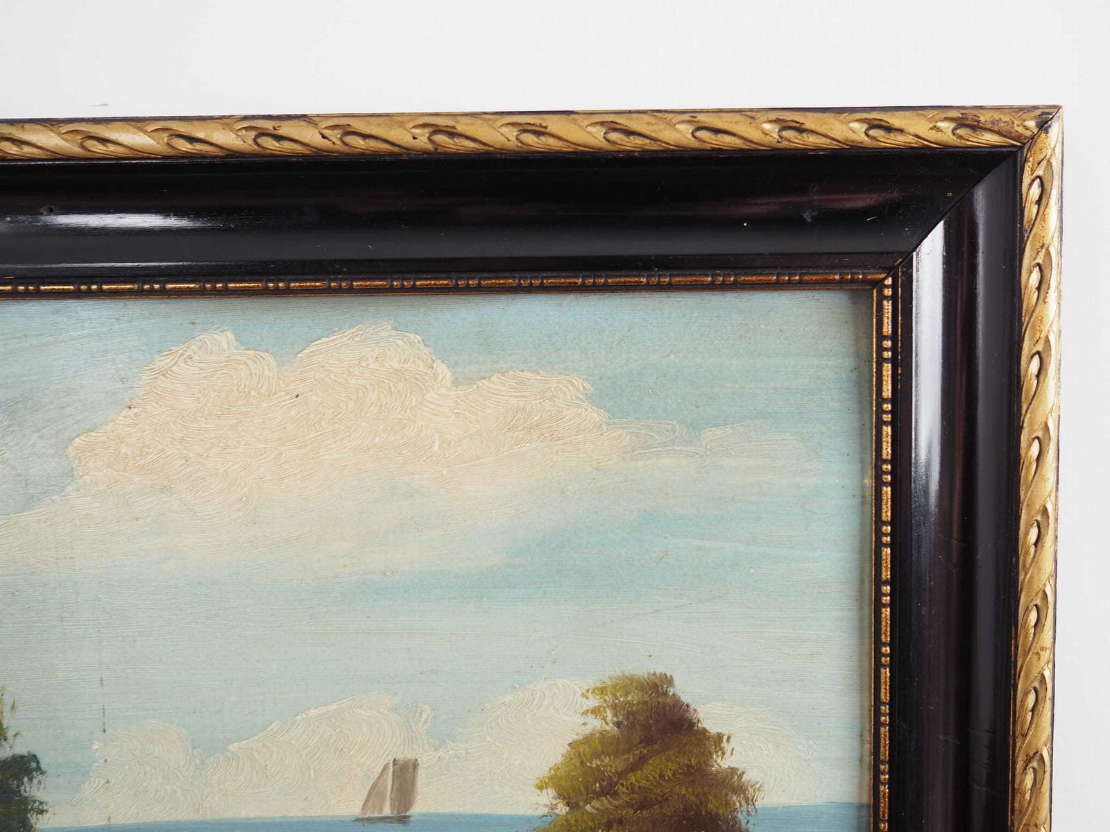 Painting „The Hut By The Sea”, Scandinavian Design, 1970s photo buy