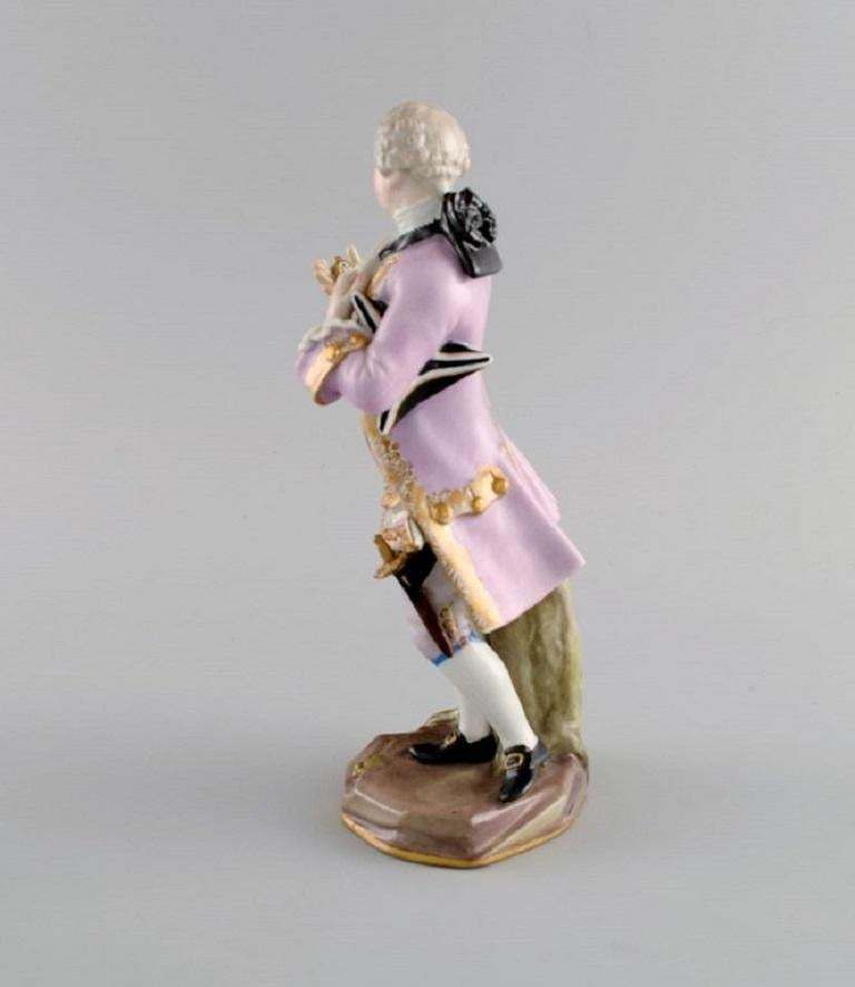 Antique Meissen Porcelain Figure, Noble Gentleman With Gold Watch photo Home Decor