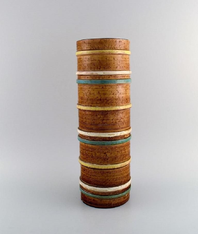 Nittsjö, Sweden. Large Vase In Glazed Stoneware. 1960s