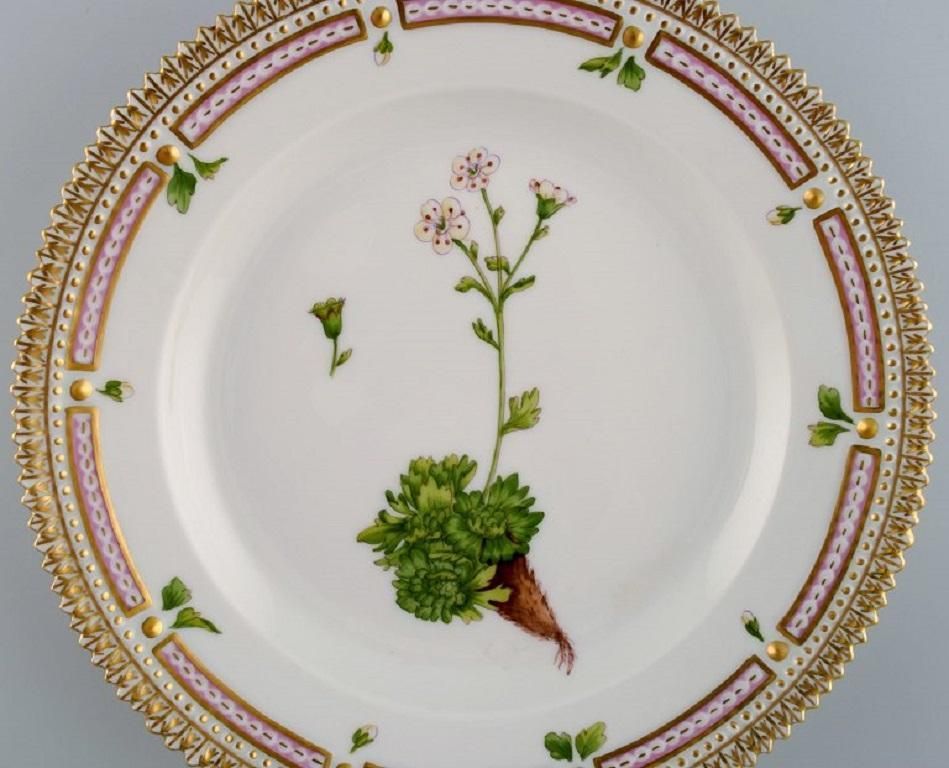 Royal Copenhagen Flora Danica Salad Plate In Hand Painted Porcelain With Flowers photo furniture