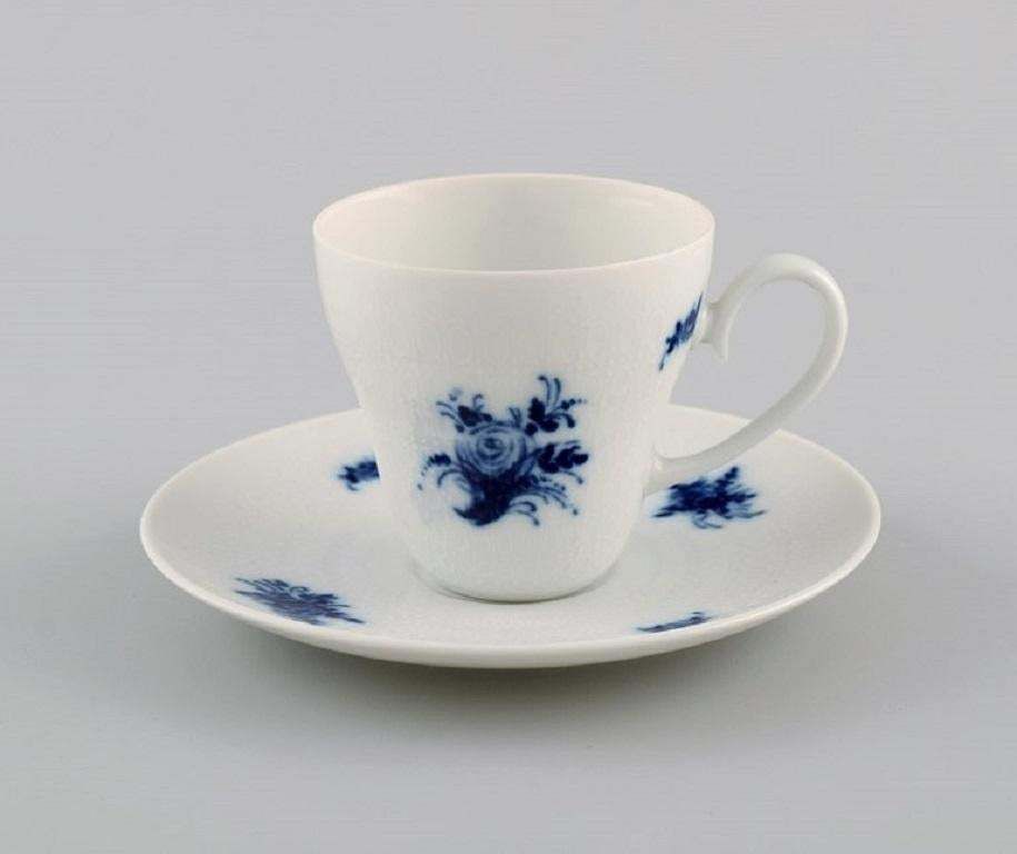 Bjørn Wiinblad For Rosenthal, Six Romanze Blue Flower Mocha Cups With Saucers photo furniture