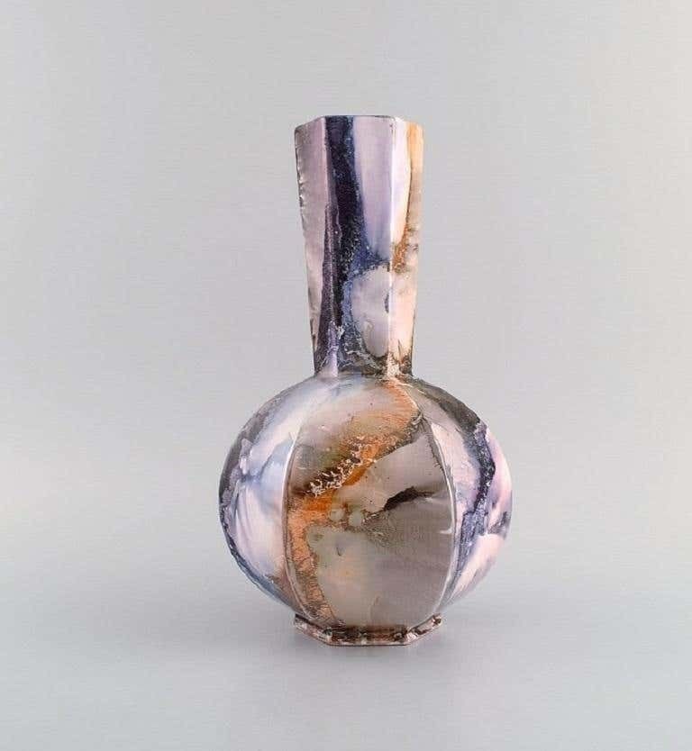 Arabia, Finland, Art Deco Vase In Glazed Faience, 1920s/30s photo Home Decor