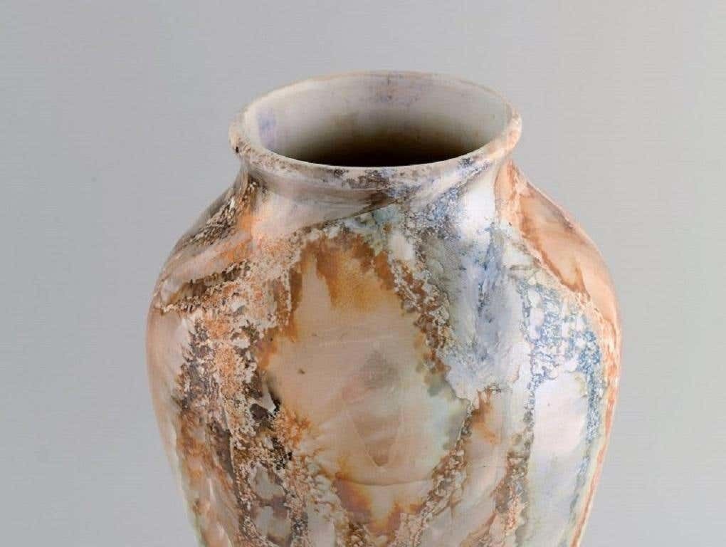 Arabia, Finland, Large Art Deco Vase In Glazed Faience, 1920s/30 photo Home Decor