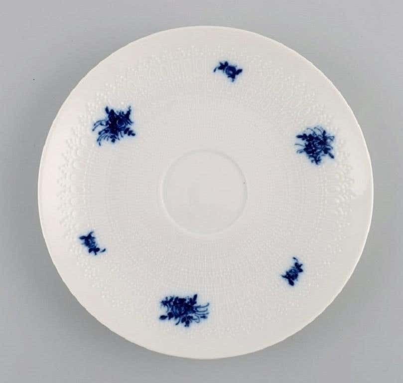 Bjørn Wiinblad For Rosenthal, 11 Romanze Blue Flower Teacups With Saucers, 1960s photo Home Decor
