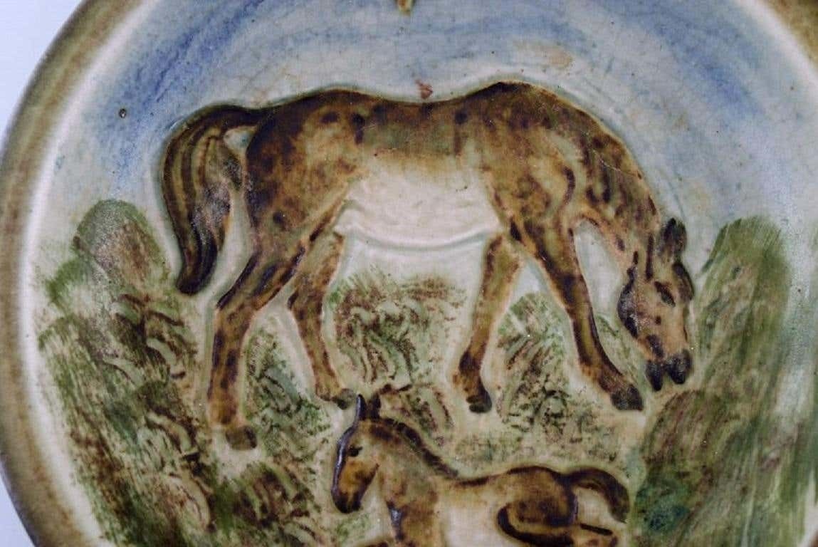 Knud Kyhn For Royal Copenhagen, Bowl / Dish In Ceramics, Mare And Foal photo furniture