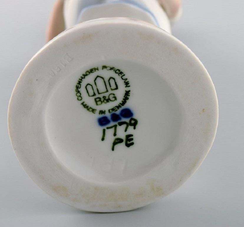 Bing & Grøndahl Porcelain Figure, Girl With A Cat, 1970s photo vinterior