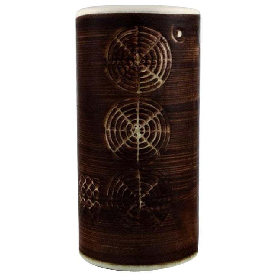 Olle Alberius For Rörstrand, Cylindrical Sarek Vase, 1960s/70s