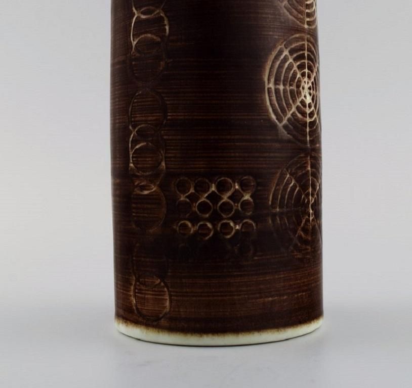 Olle Alberius For Rörstrand, Cylindrical Sarek Vase, 1960s/70s photo 165.0