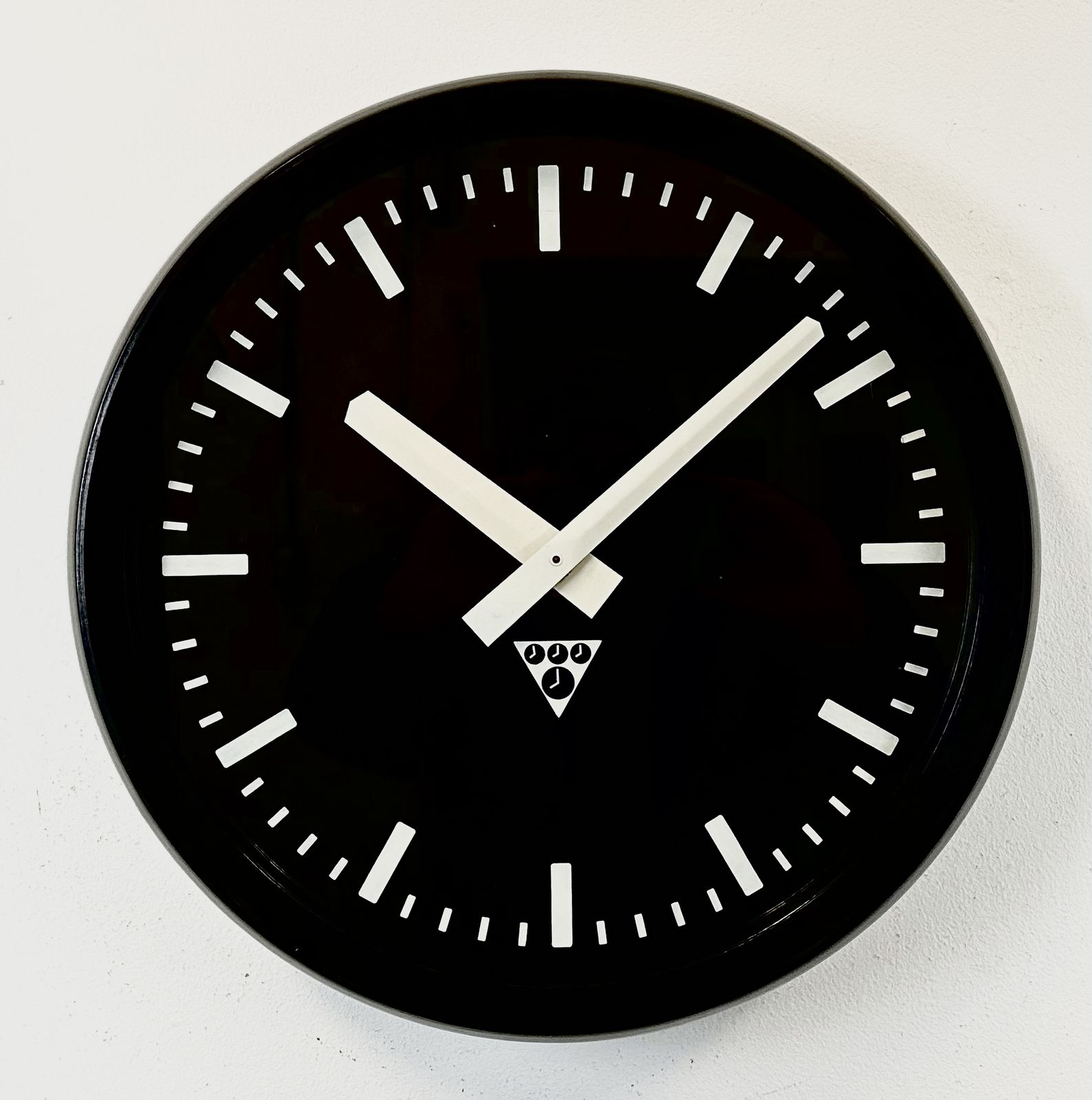 Industrial Bakelite Factory Wall Clock From Pragotron, 1970s, 2x photo buy