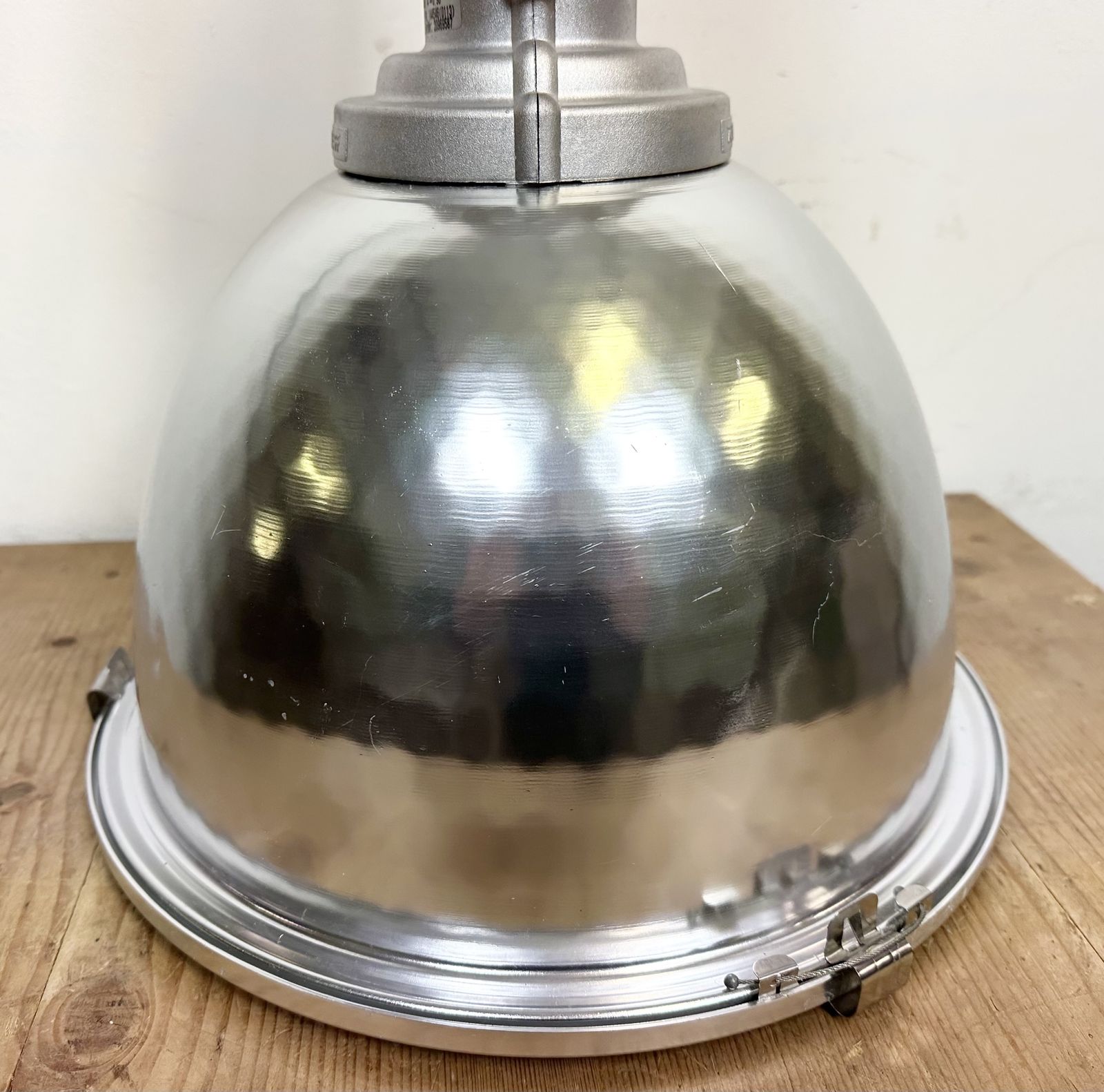 Industrial Pendant Lamp With Glass Cover By Charles Keller For Zumtobel, 1990s, 35x photo for sale