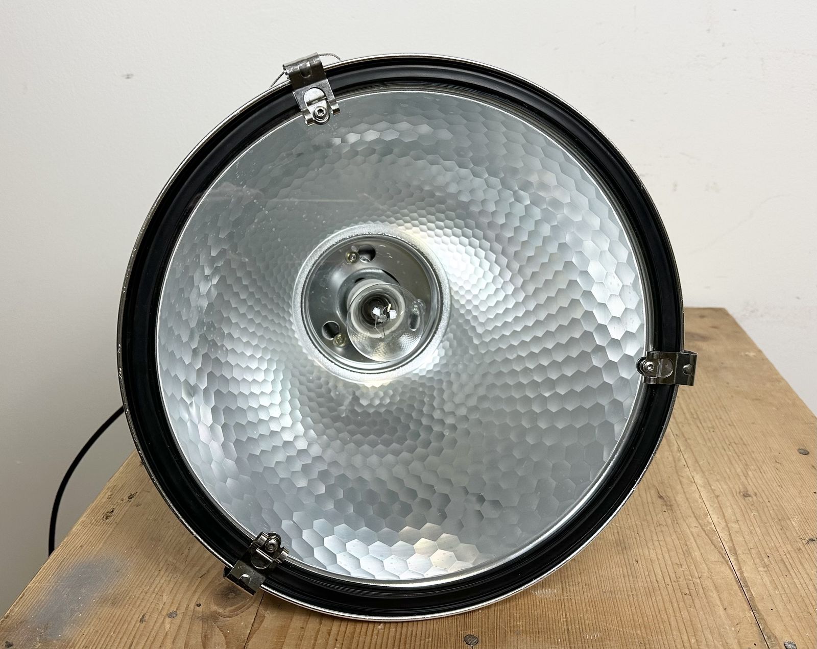 229.0 Industrial Pendant Lamp With Glass Cover By Charles Keller For Zumtobel, 1990s, 35x photo