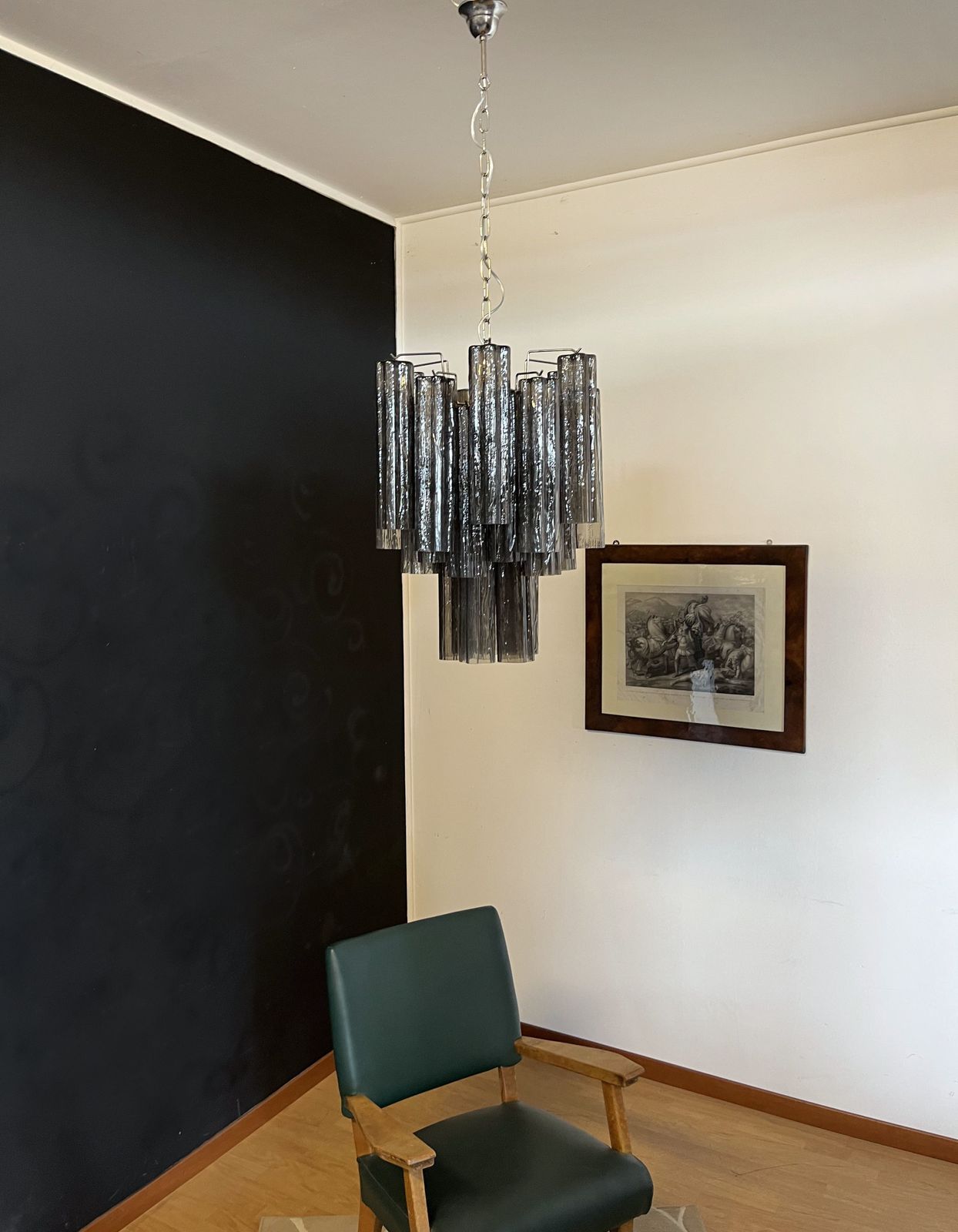 Fantastic Murano Smoked Glass Tube Chandelier photo Lighting