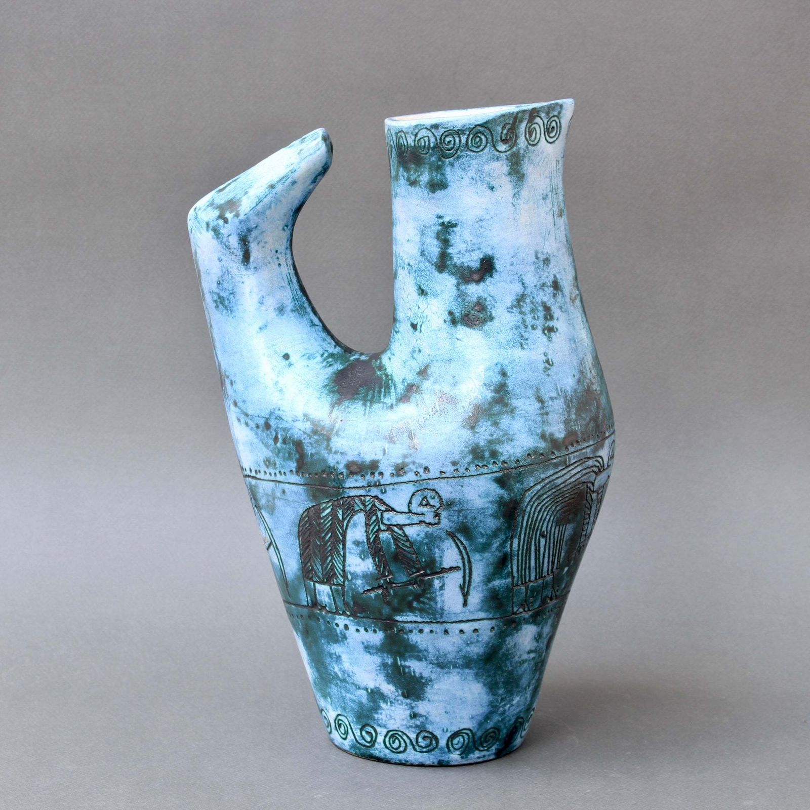 Mid Century French Decorative Pitcher / Vase By Jacques Blin (Circa 1950s) photo Home Decor