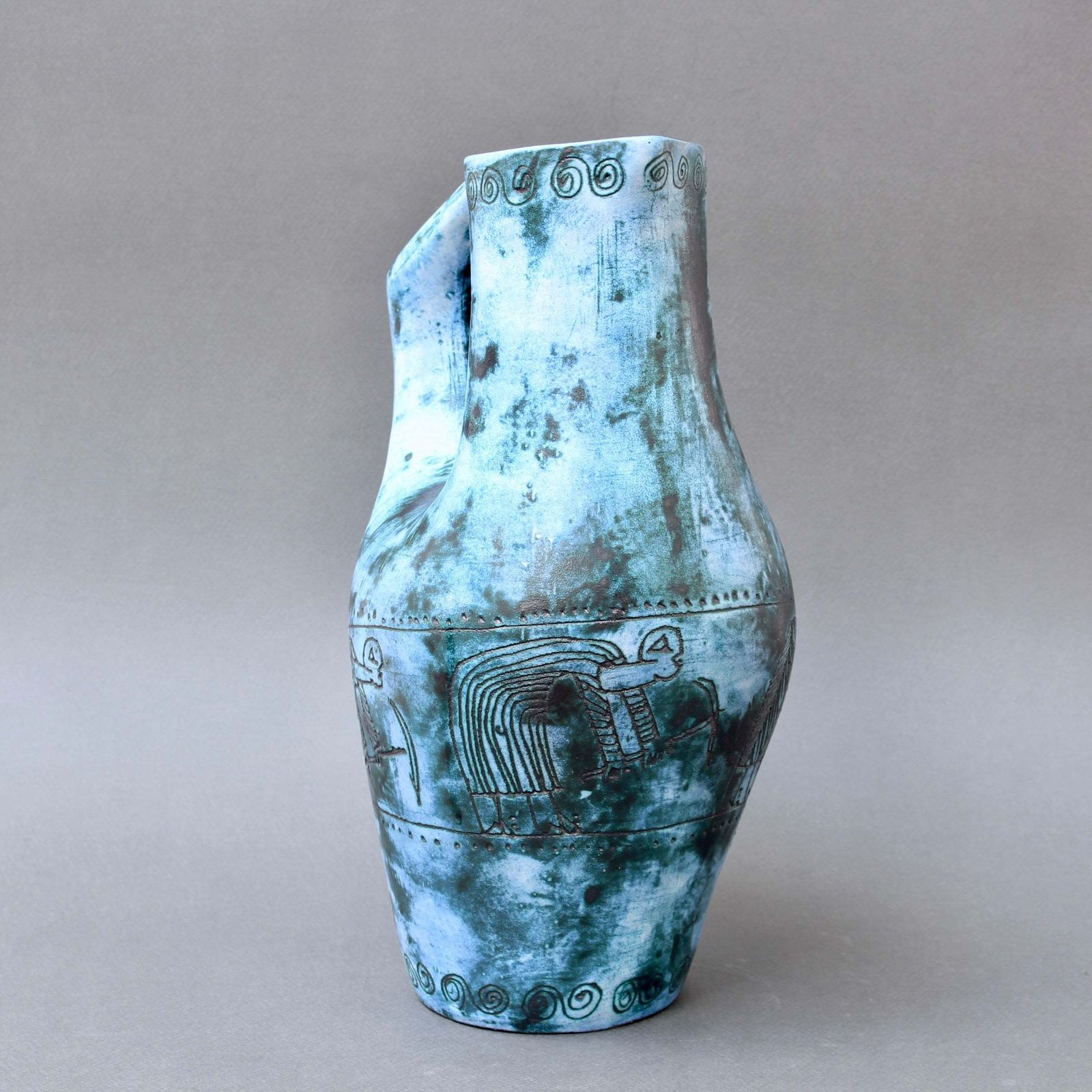 Mid Century French Decorative Pitcher / Vase By Jacques Blin (Circa 1950s) photo 4000.0
