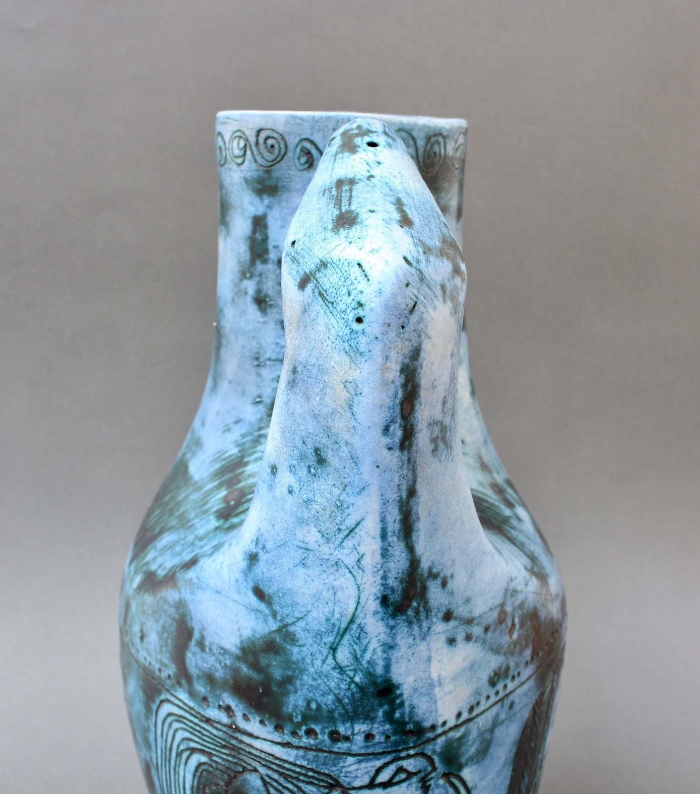 photo buy Mid Century French Decorative Pitcher / Vase By Jacques Blin (Circa 1950s)