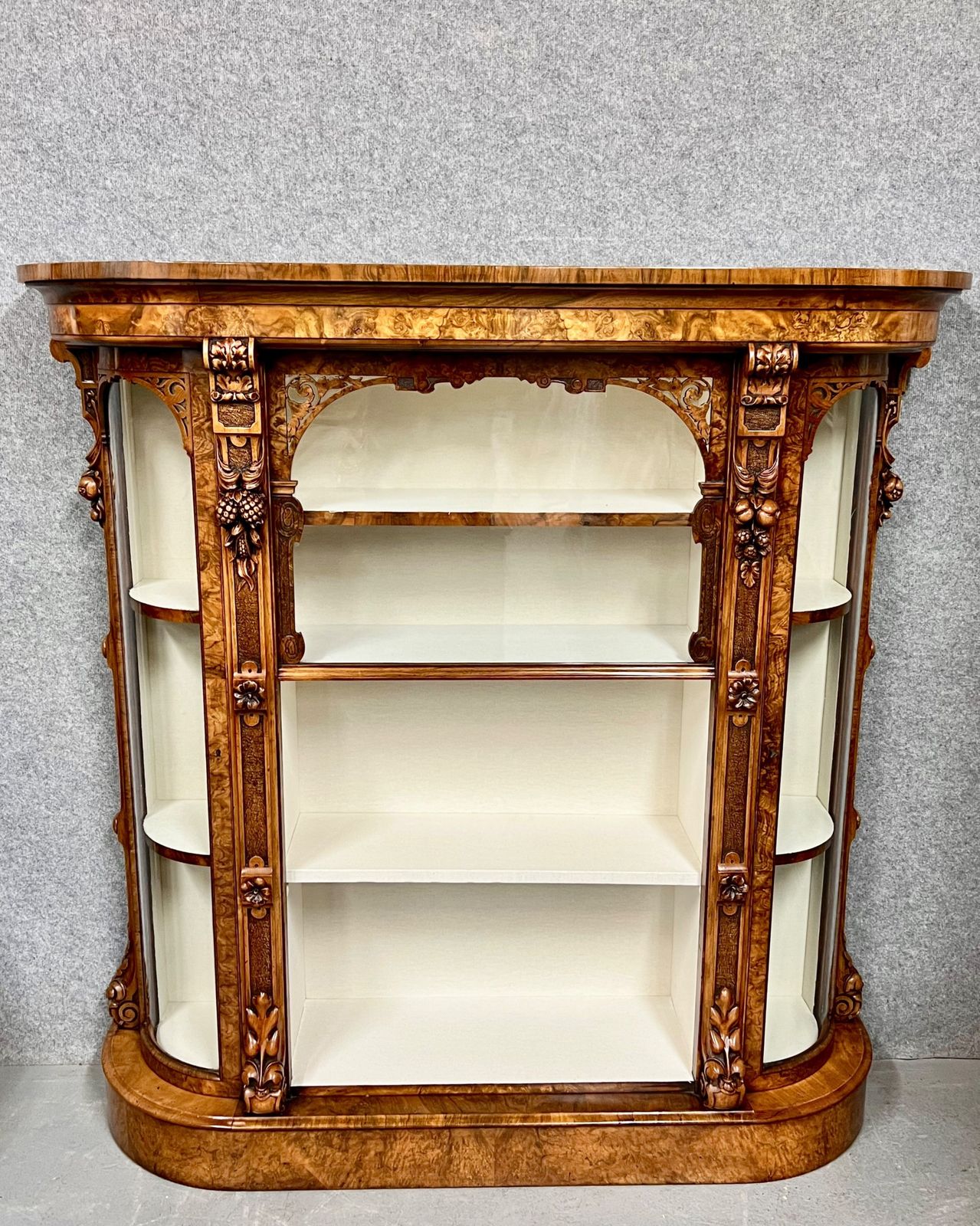 photo furniture Pair Of Exhibition Quality Burr Walnut Cabinets