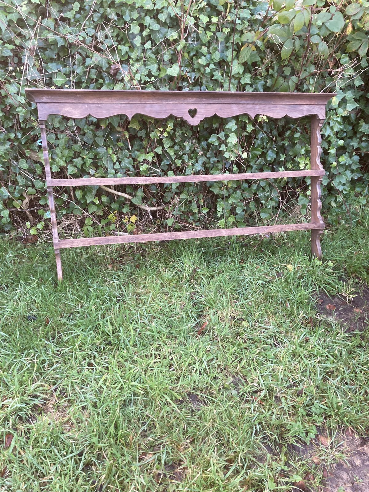 Rustic Victorian Oak Plate Rack photo for sale