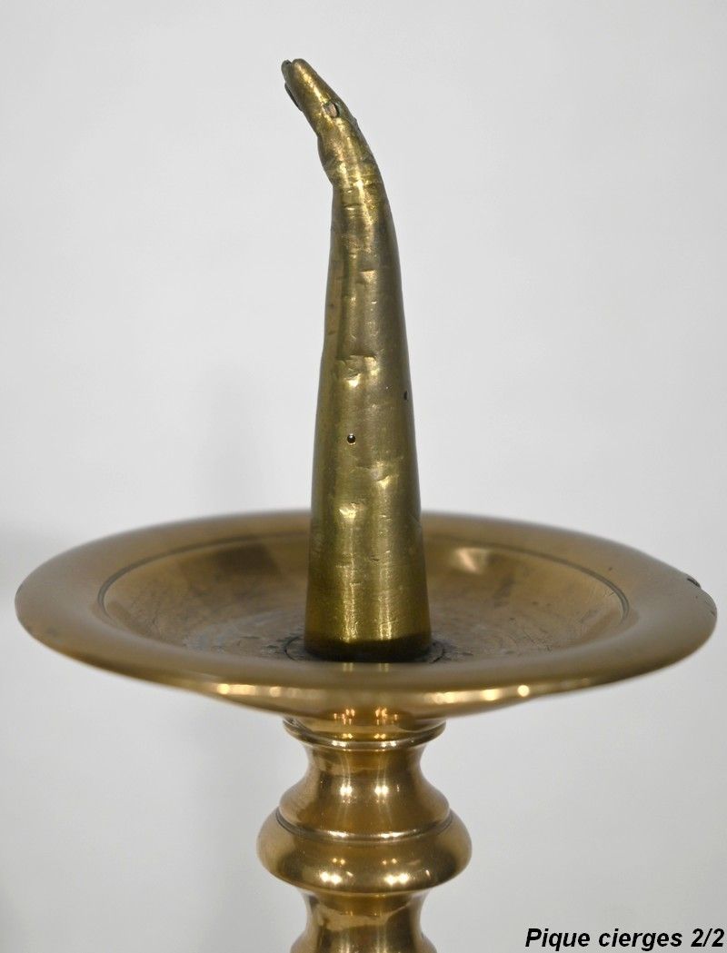 Pair Of Candlesticks In Gilt Bronze Mid 19th Century photo vinterior