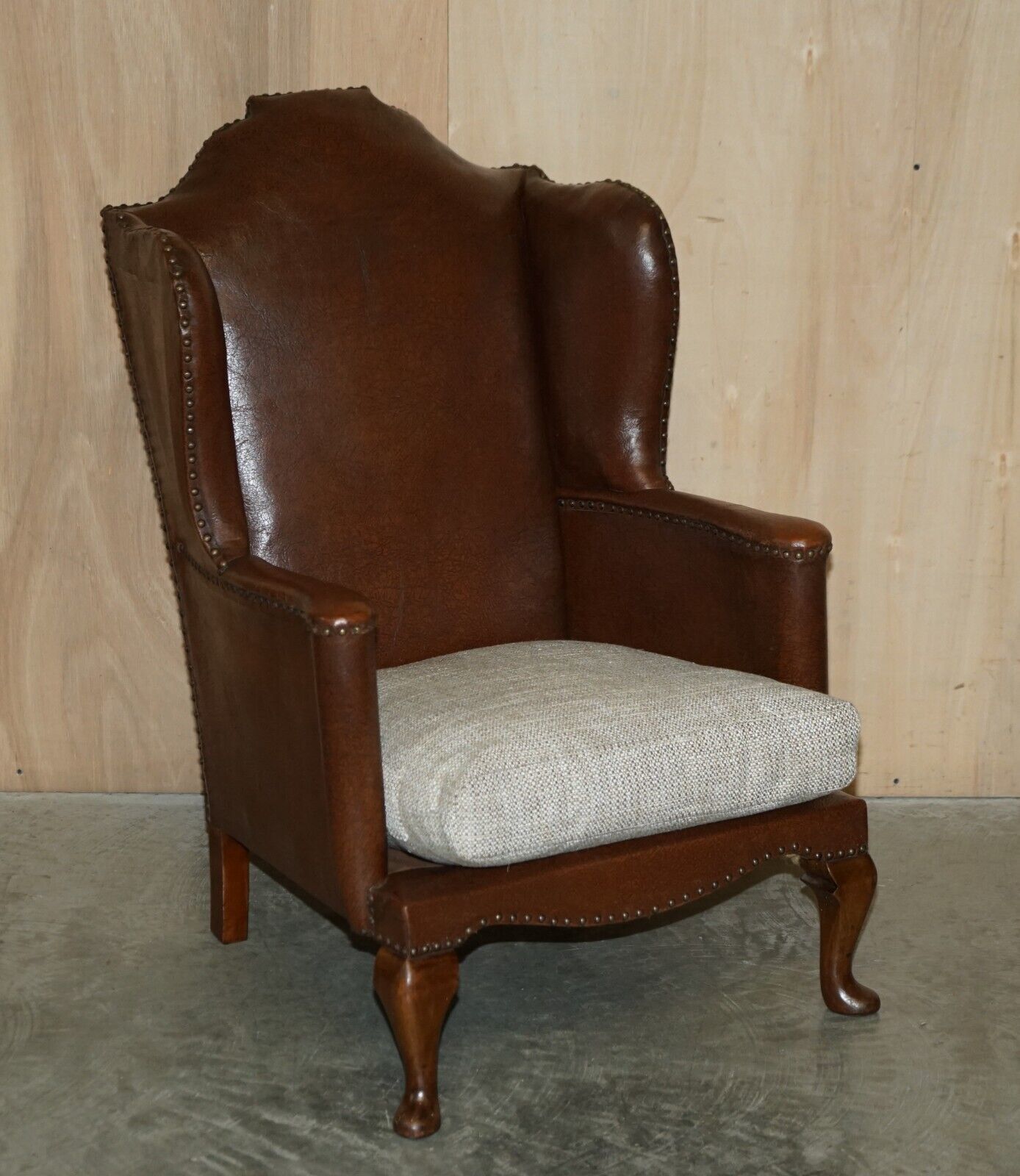 Antique Pair Of Circa 1880 William Morris Carved Legged Wingback Armchairs photo furniture