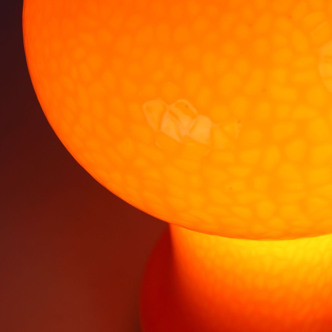 photo furniture Mid Century Table Lamp In Orange Opaline Glass By Stefan Tabery, Opp Jihlava, 1960s