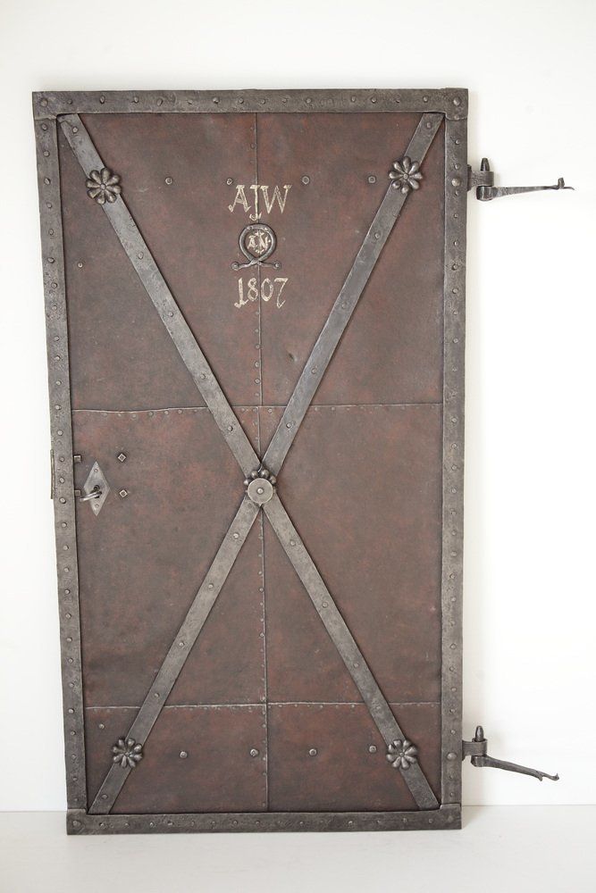 Antique Iron Plate Door, 1800s