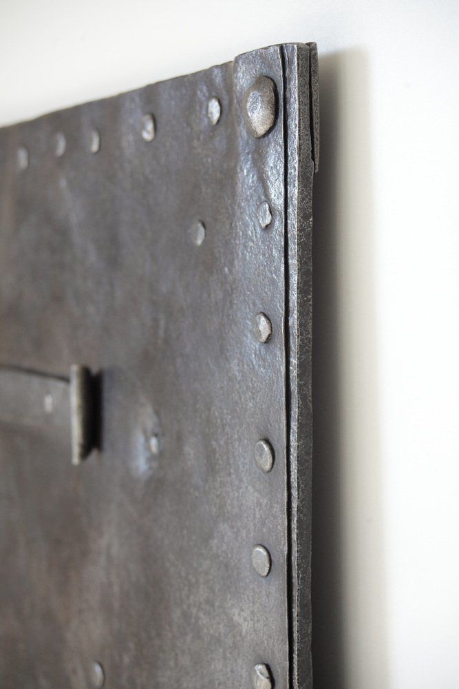 Home Fixtures Antique Iron Plate Door, 1800s photo