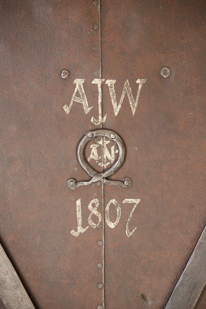 photo buy Antique Iron Plate Door, 1800s