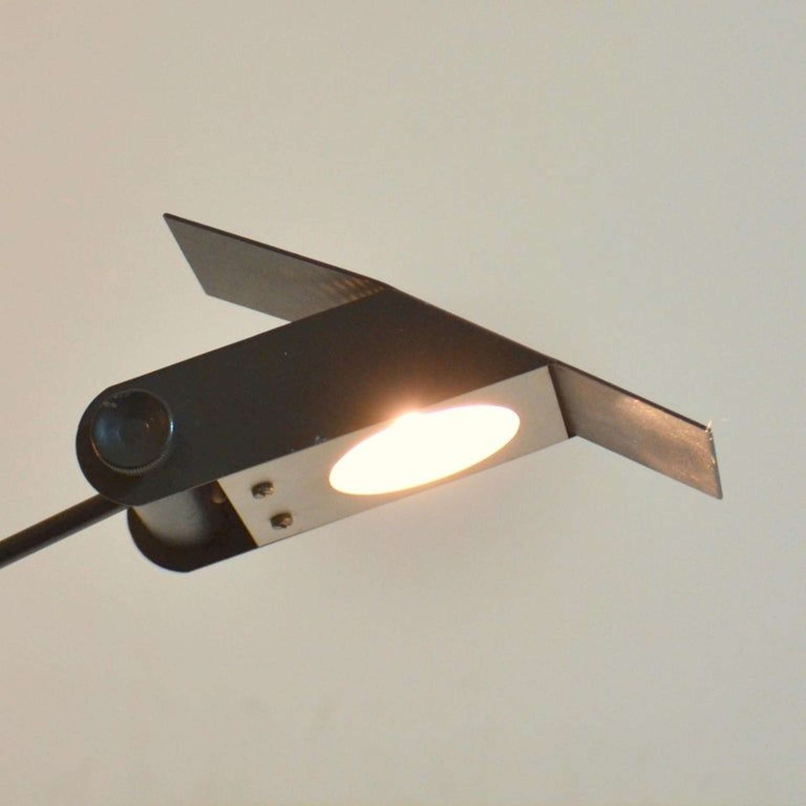 Minimalist Counterbalance Black Table Lamp Att. To Swiss Baltensweiter photo vinterior