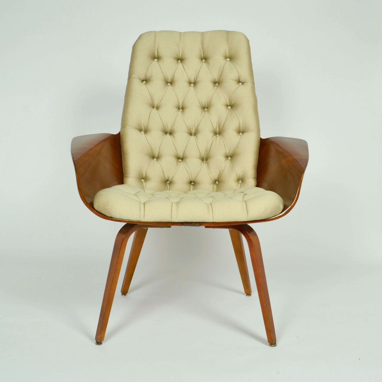 Pair Of 'Mrs' Lounge Chairs By George Mulhauser For Plycraft photo for sale