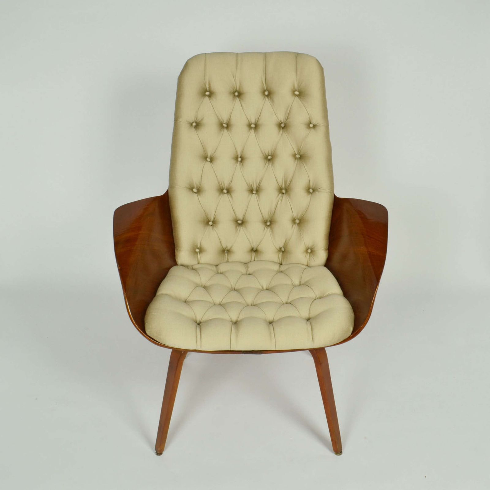 Furniture Pair Of 'Mrs' Lounge Chairs By George Mulhauser For Plycraft photo