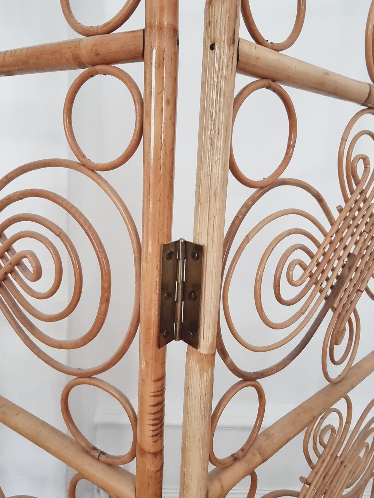Room Divider / Screen, Rattan, Scandinavian Modern, Swedish Mid 1900s photo Home Decor
